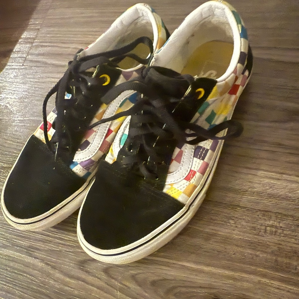 Vans Rainbow Checkered Sneakers